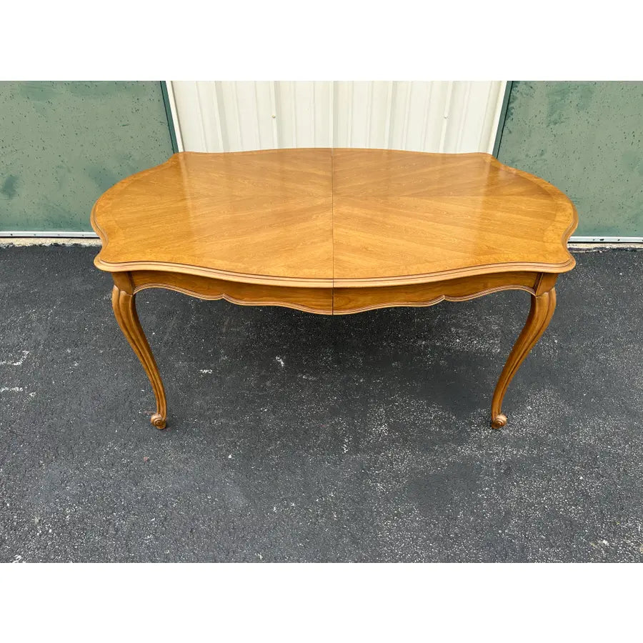 French Country Fruitwood Extension Dining Table- Attr. To Century Furniture
