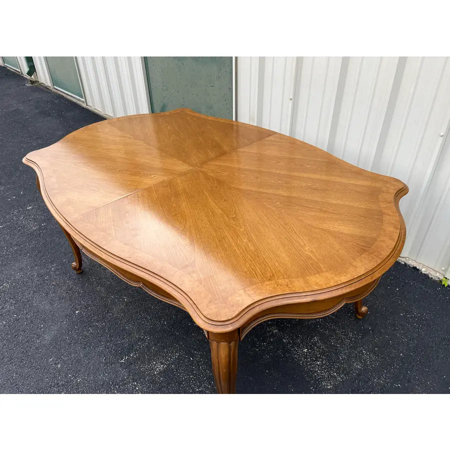 French Country Fruitwood Extension Dining Table- Attr. To Century Furniture