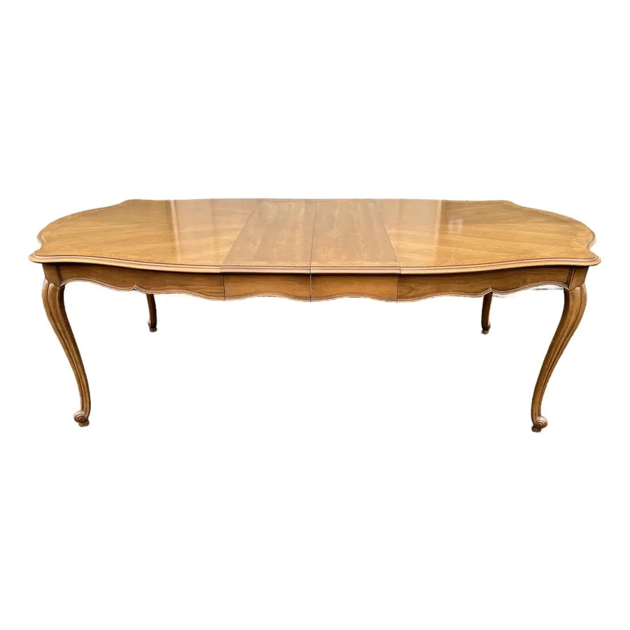 French Country Fruitwood Extension Dining Table- Attr. To Century Furniture