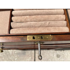 Georgian Leather Top Mahogany Jewelry Chest- England 1980’s