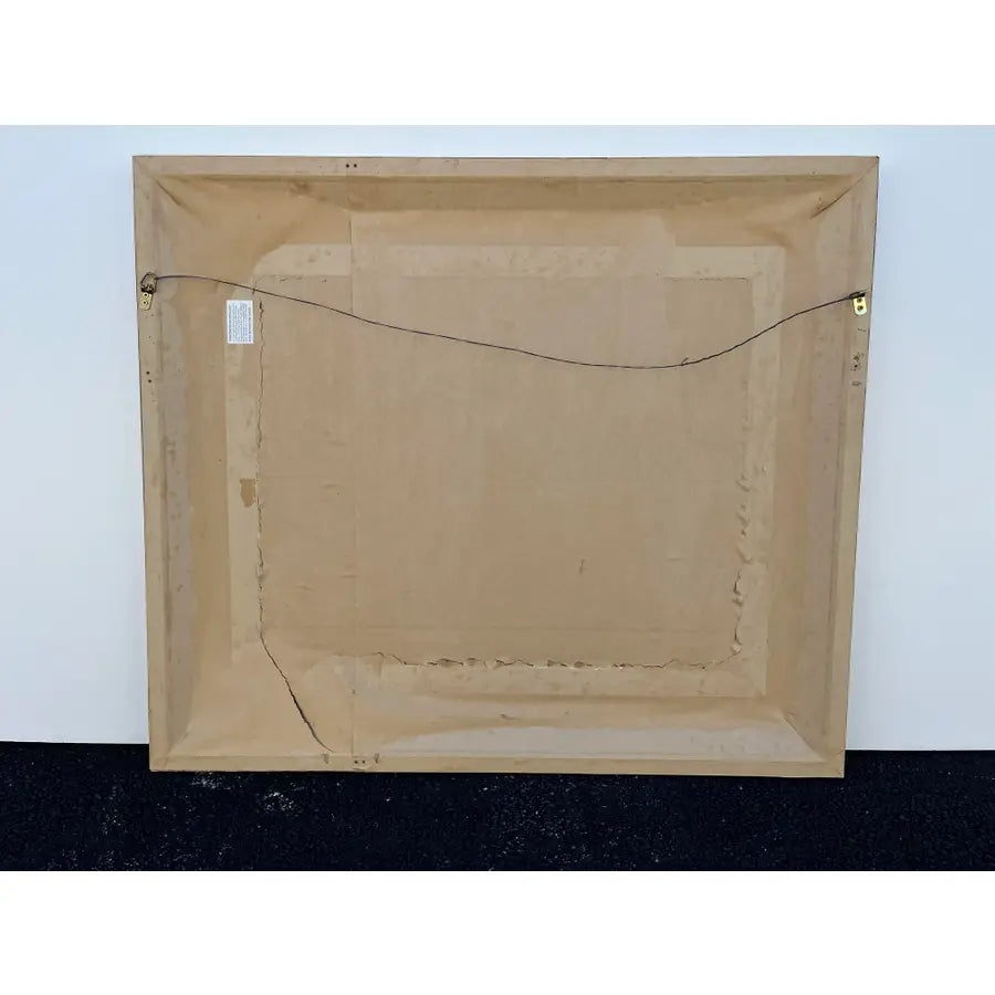 Gold Venetian Style Beveled Glass Rectangular Wall Mirror