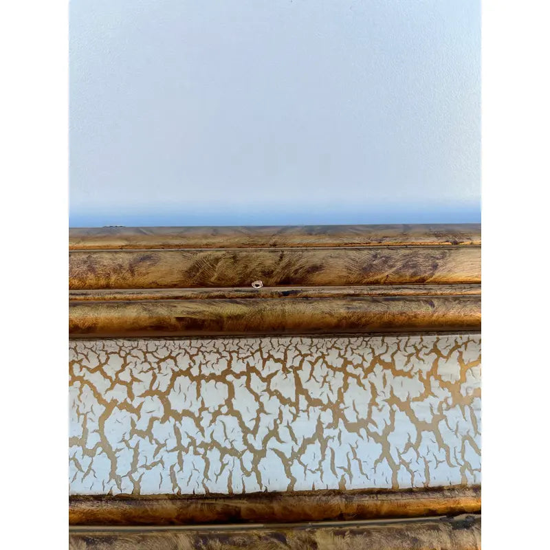 Gold Venetian Style Beveled Glass Rectangular Wall Mirror