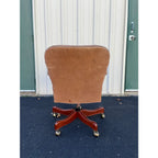 Hancock & Moore Tufted Leather Swivel Office Chair