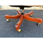 Hancock & Moore Tufted Leather Swivel Office Chair