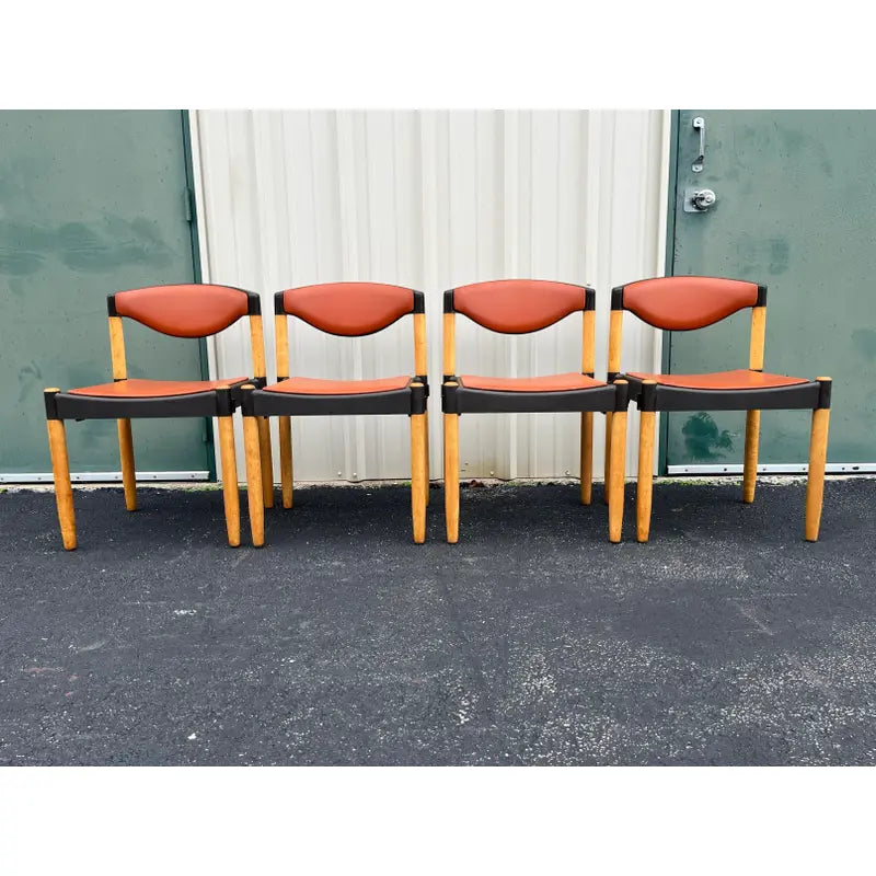 Hartmut Lohmeyer for Casala- Mid-Century Modern Strax Chair, Set of 4