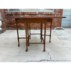 Henredon Mid Century Modern Inlaid Walnut Gateleg Table