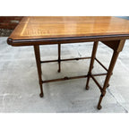 Henredon Mid Century Modern Inlaid Walnut Gateleg Table
