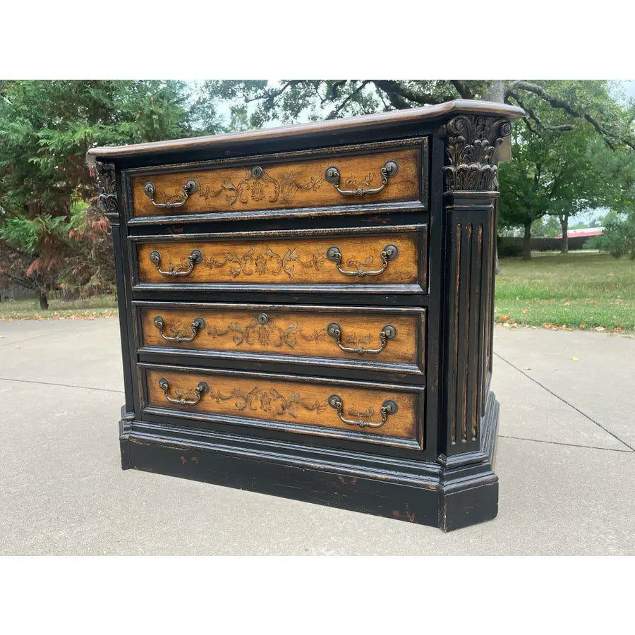 Hooker North Hampton Collection Ebonized Maple Lateral Filing Cabinet