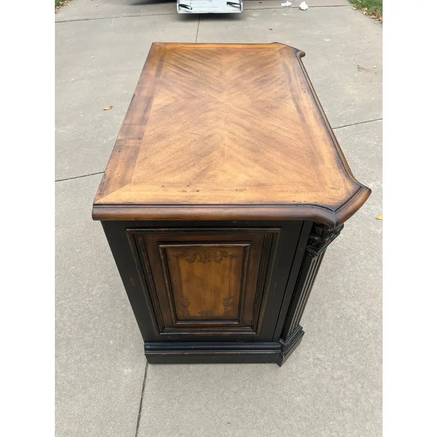 Hooker North Hampton Collection Ebonized Maple Lateral Filing Cabinet