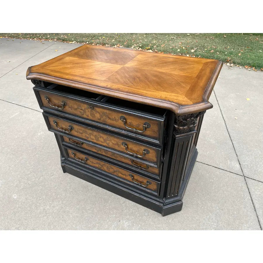 Hooker North Hampton Collection Ebonized Maple Lateral Filing Cabinet