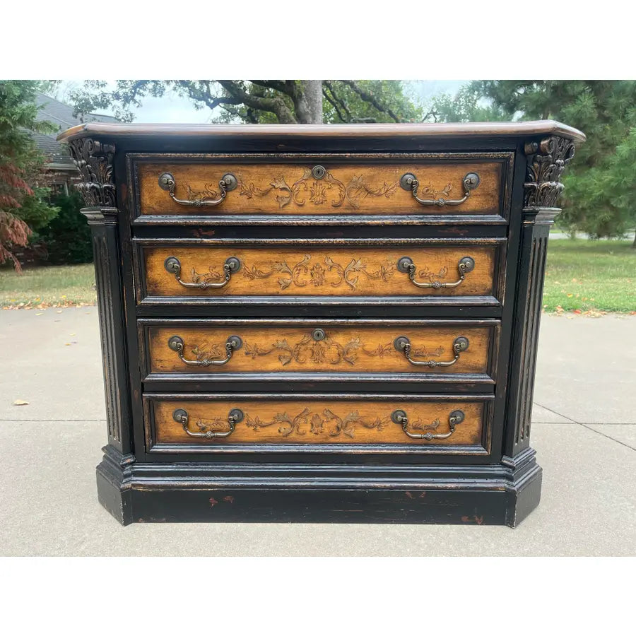 Hooker North Hampton Collection Ebonized Maple Lateral Filing Cabinet