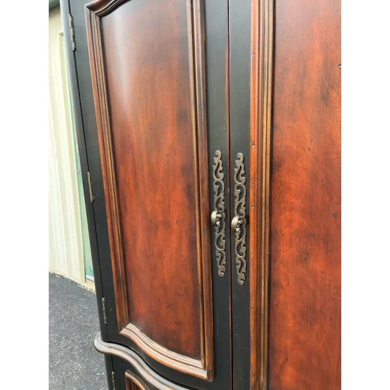 Hooker Seven Seas Collection Ebonized Media Cabinet Armoire