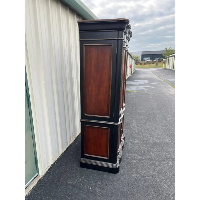 Hooker Seven Seas Collection Ebonized Media Cabinet Armoire