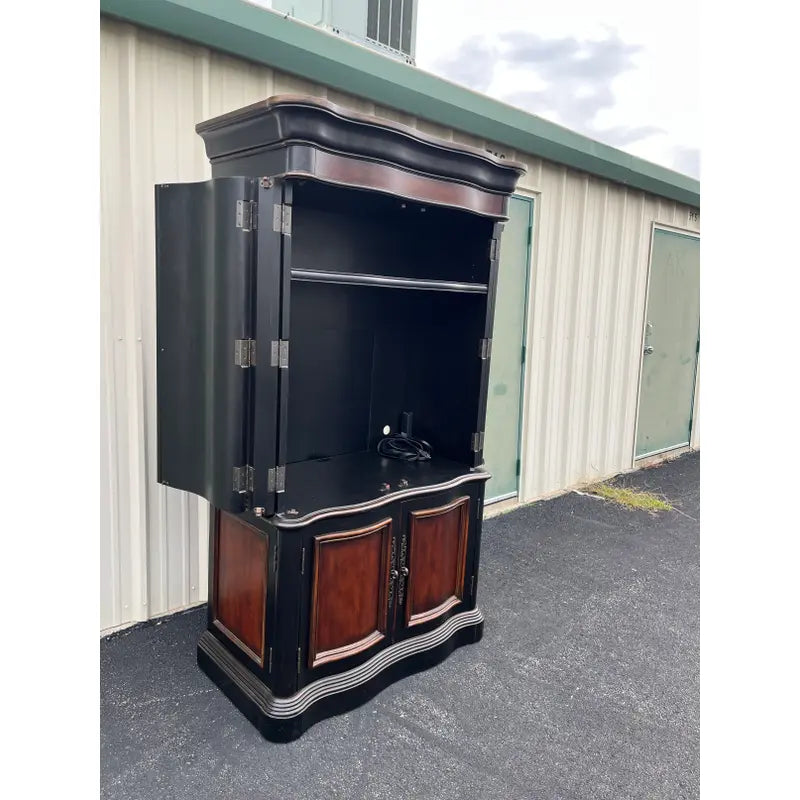 Hooker Seven Seas Collection Ebonized Media Cabinet Armoire