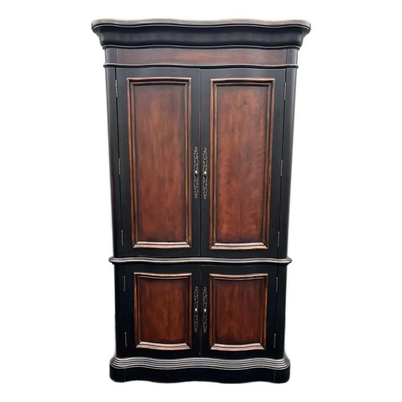 Hooker Seven Seas Collection Ebonized Media Cabinet Armoire