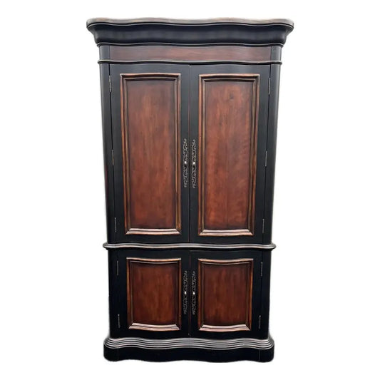 Hooker Seven Seas Collection Ebonized Media Cabinet Armoire