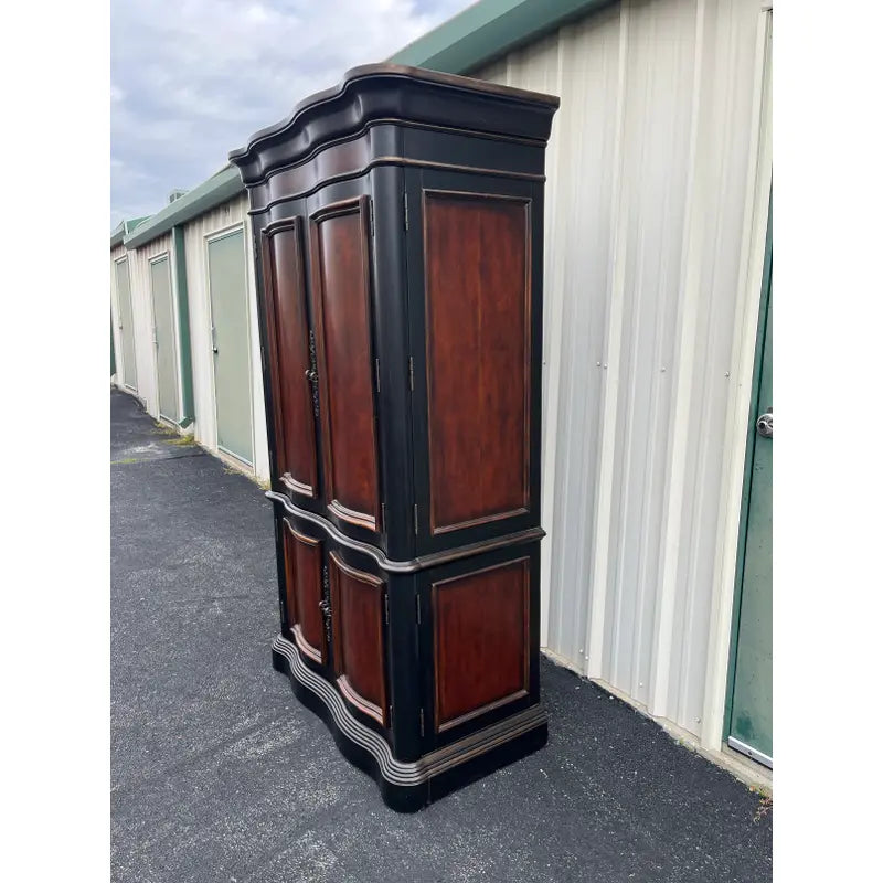 Hooker Seven Seas Collection Ebonized Media Cabinet Armoire