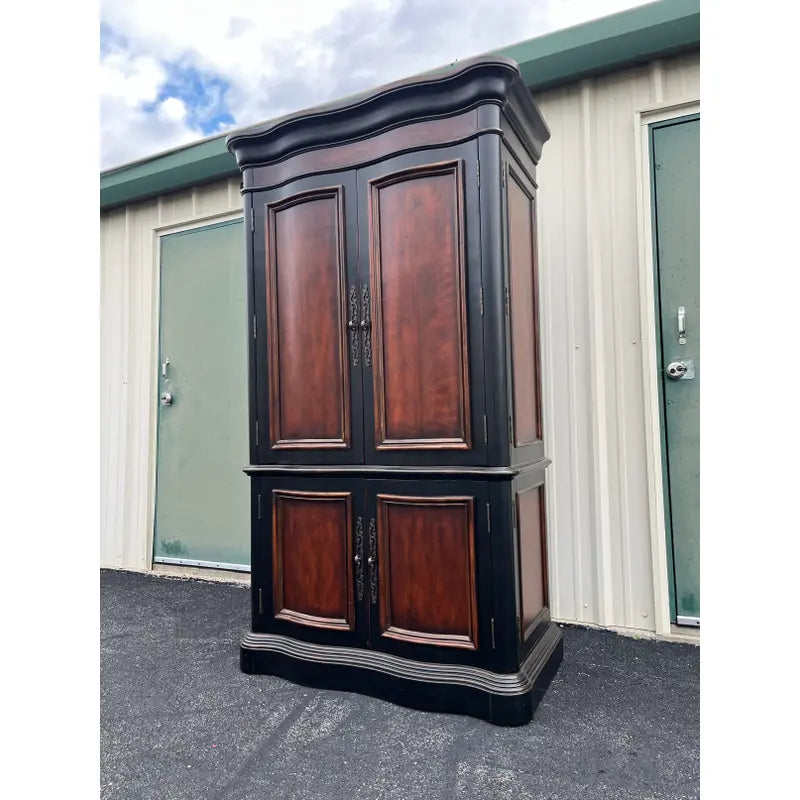 Hooker Seven Seas Collection Ebonized Media Cabinet Armoire