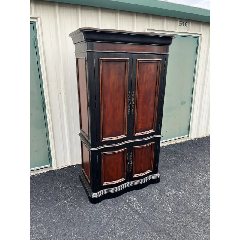 Hooker Seven Seas Collection Ebonized Media Cabinet Armoire
