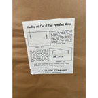 J.A. Olson Beveled Glass Oval Mirror in Gilded Frame