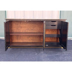 Jacques Bodart Black Lacquer and Gilt Sideboard Buffet- Circa. 1950s