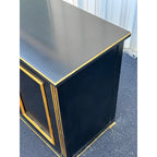 Jacques Bodart Black Lacquer and Gilt Sideboard Buffet- Circa. 1950s