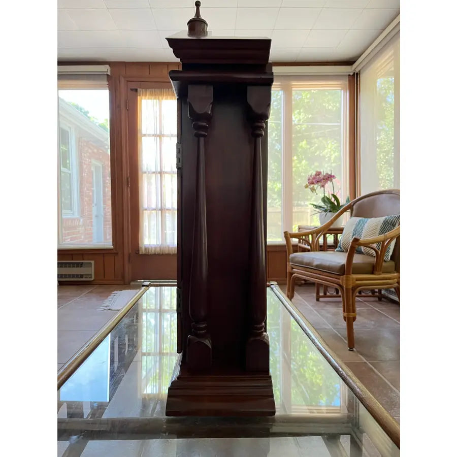 Jauch West Germany Mahogany Mantle Clock- Circa 1980