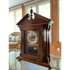 Jauch West Germany Mahogany Mantle Clock- Circa 1980