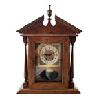 Jauch West Germany Mahogany Mantle Clock- Circa 1980