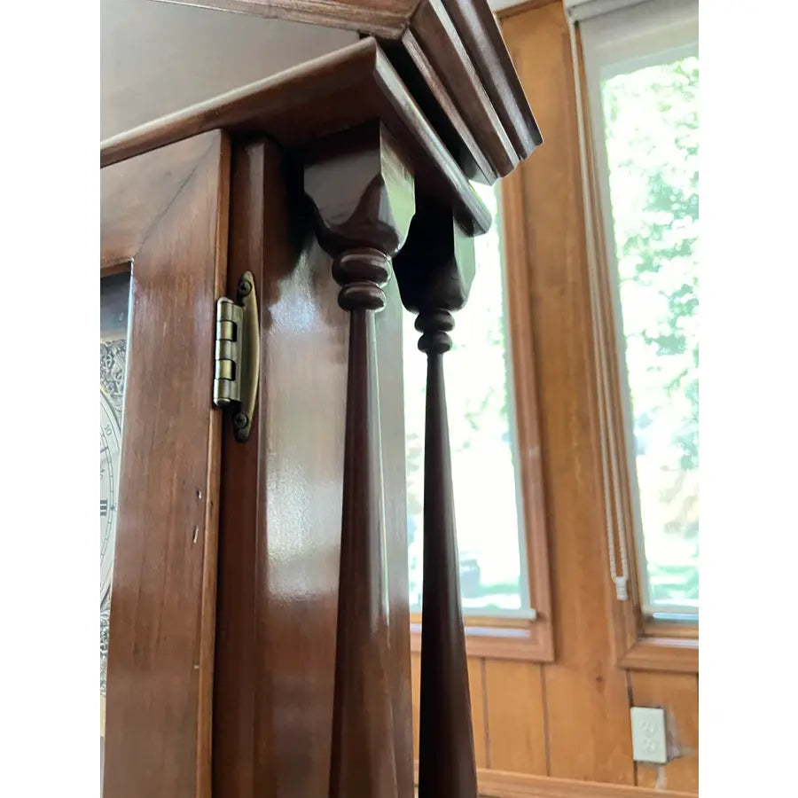 Jauch West Germany Mahogany Mantle Clock- Circa 1980