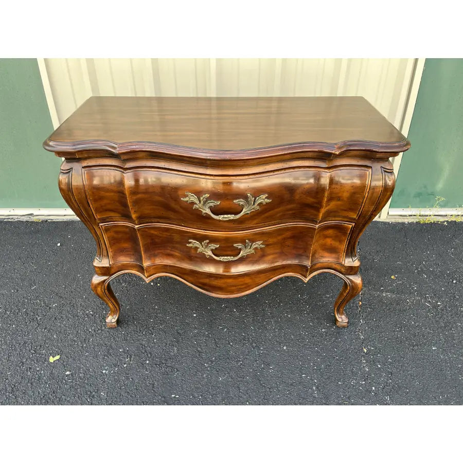 John Widdicomb Two-Drawer French Bombe Chest of Drawers