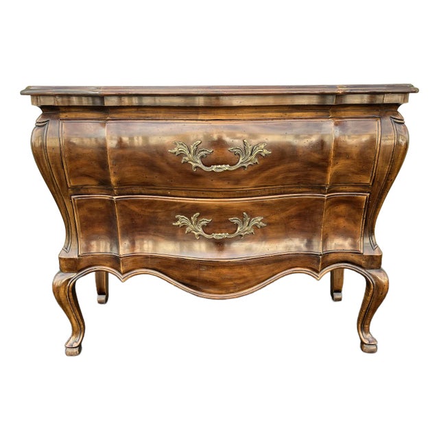 John Widdicomb Two-Drawer French Bombe Chest of Drawers