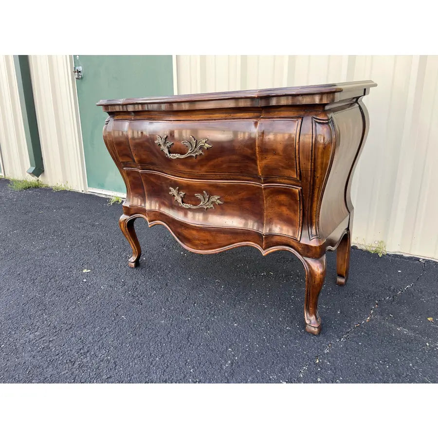 John Widdicomb Two-Drawer French Bombe Chest of Drawers