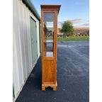 Keller Illuminated Oak China Display Hutch Cabinet