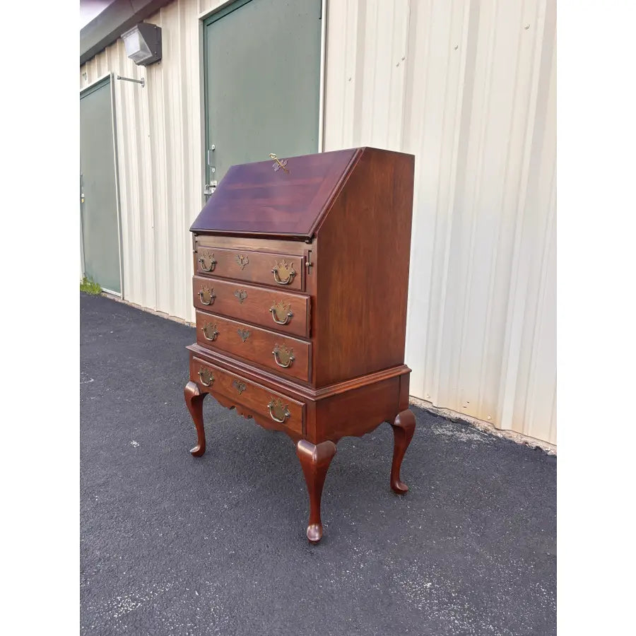 Kling Colonial Queen Anne Cherry Secretary Desk