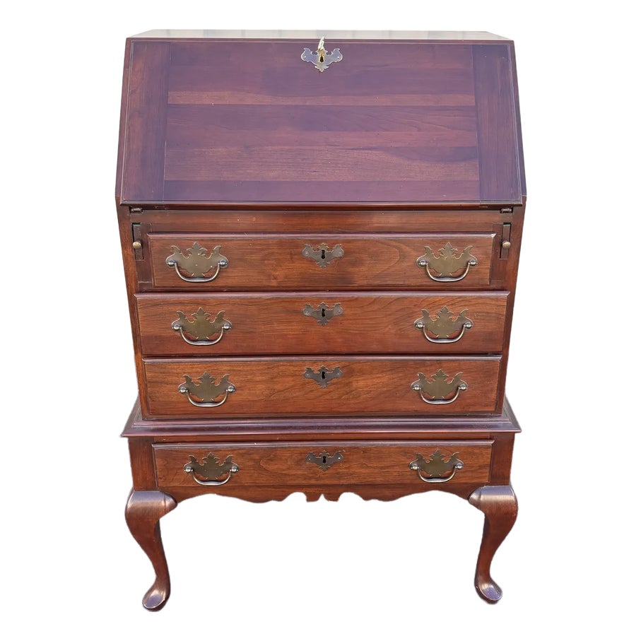 Kling Colonial Queen Anne Cherry Secretary Desk