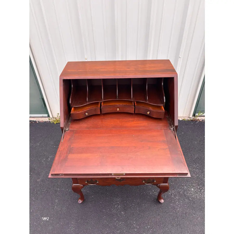 Kling Colonial Queen Anne Cherry Secretary Desk