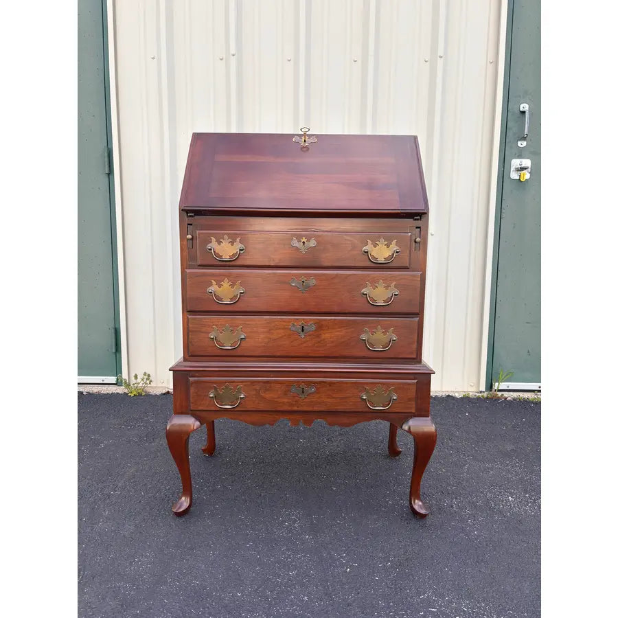 Kling Colonial Queen Anne Cherry Secretary Desk