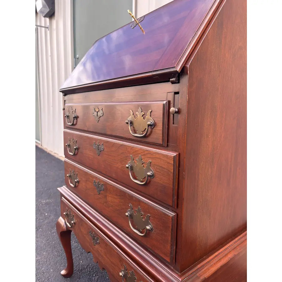 Kling Colonial Queen Anne Cherry Secretary Desk