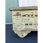 Large American Primitive Oak Trunk Table- Late 1800s