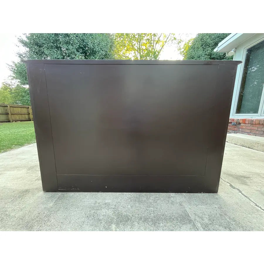 Large Baker Furniture Italian Mahogany Dry Bar Cabinet Commode