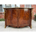 Large Baker Furniture Italian Mahogany Dry Bar Cabinet Commode
