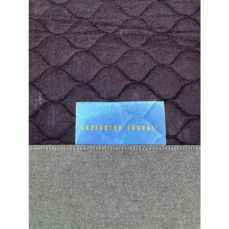 Lexington Casual Braided Woven Coastal Rattan Lounge Chair and Ottoman