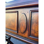 Maitland Smith Mahogany Copper Top Campaign Bar Drink Server