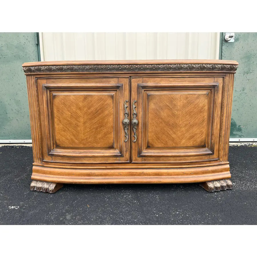 Michael Amini AICO Paw Foot Media Console Cabinet