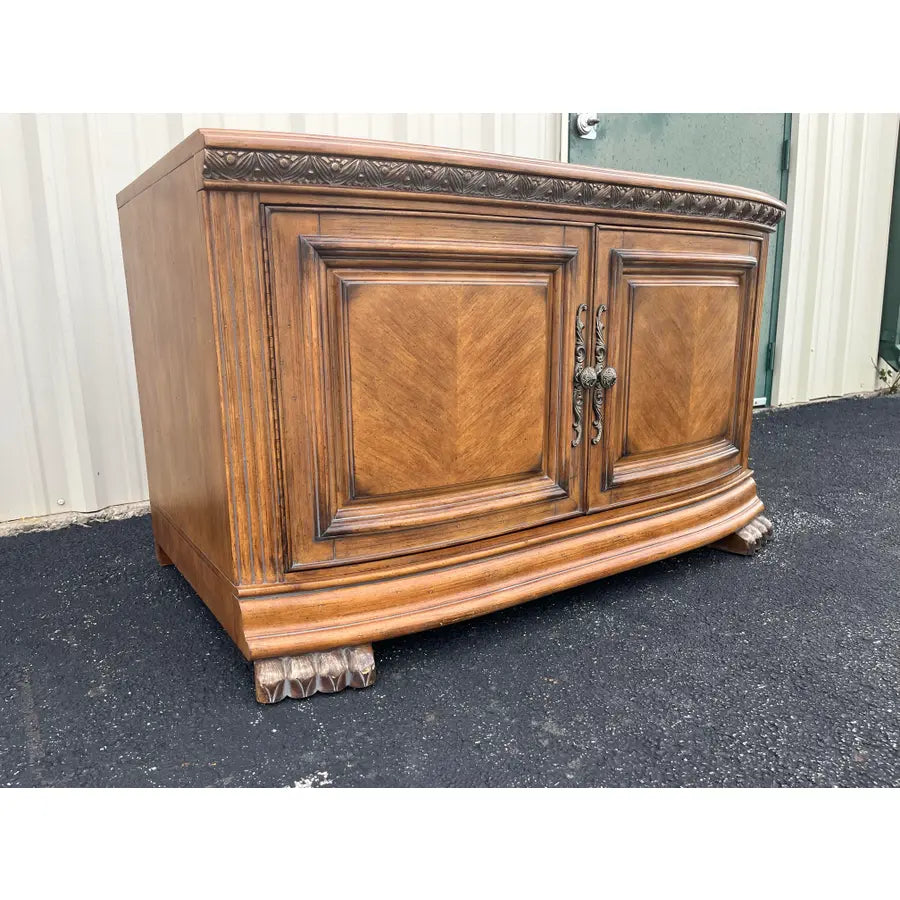 Michael Amini AICO Paw Foot Media Console Cabinet