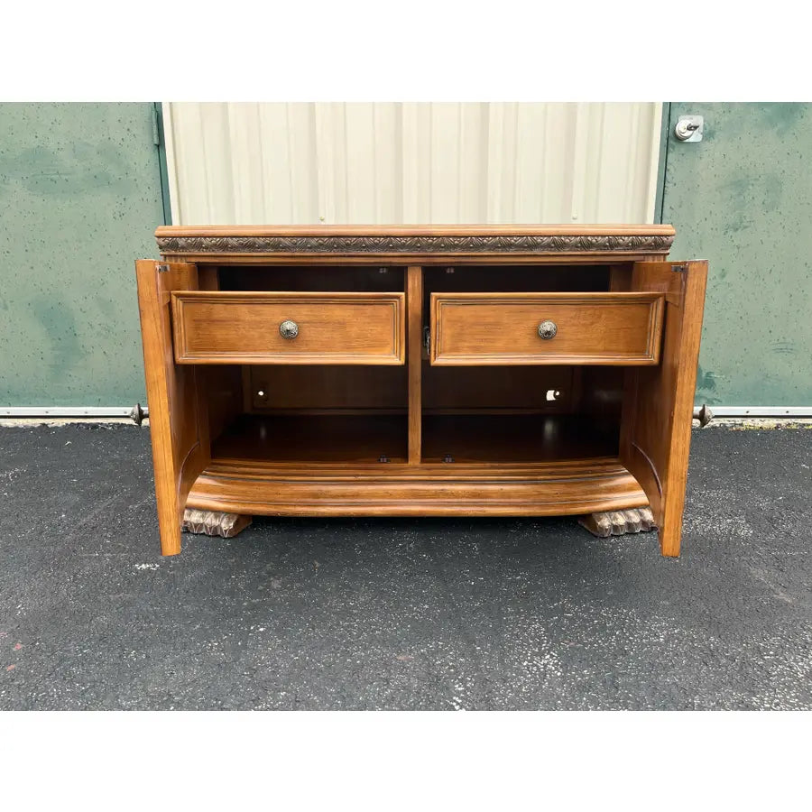 Michael Amini AICO Paw Foot Media Console Cabinet