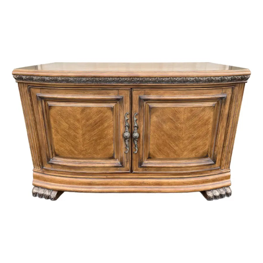 Michael Amini AICO Paw Foot Media Console Cabinet