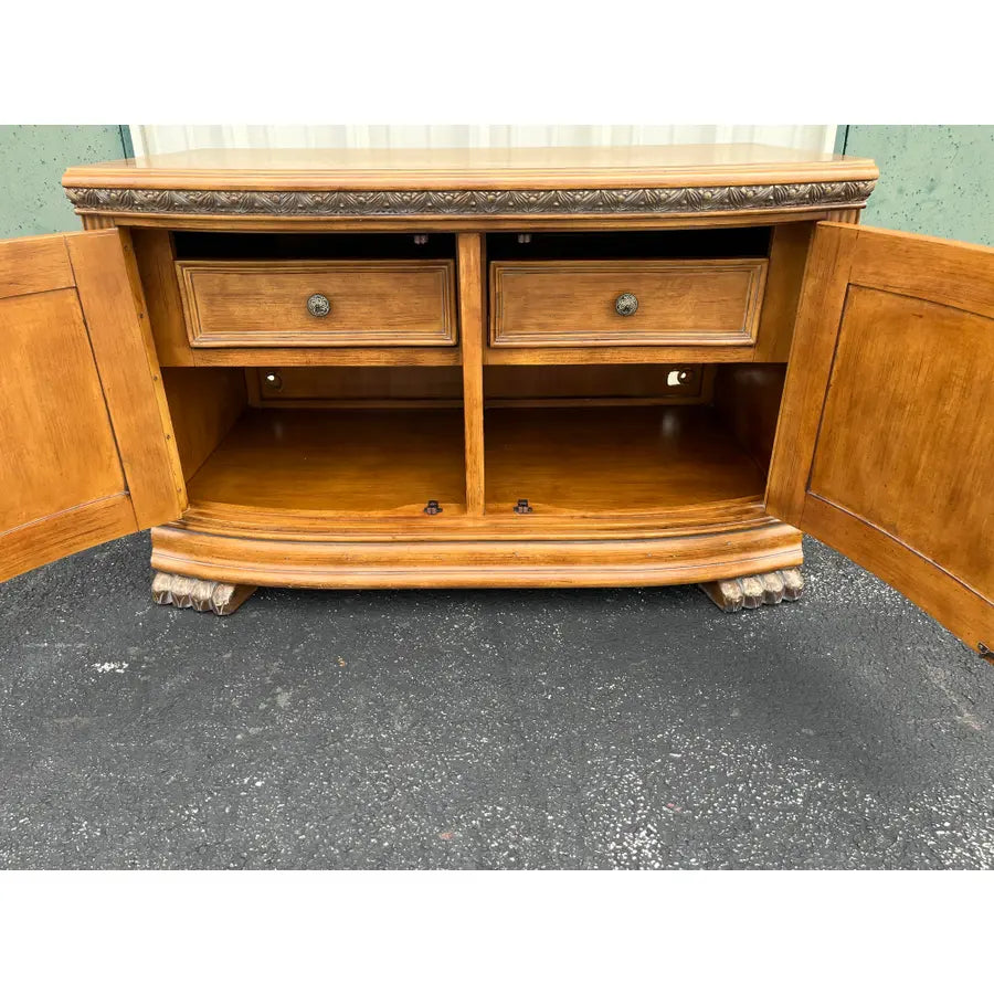 Michael Amini AICO Paw Foot Media Console Cabinet
