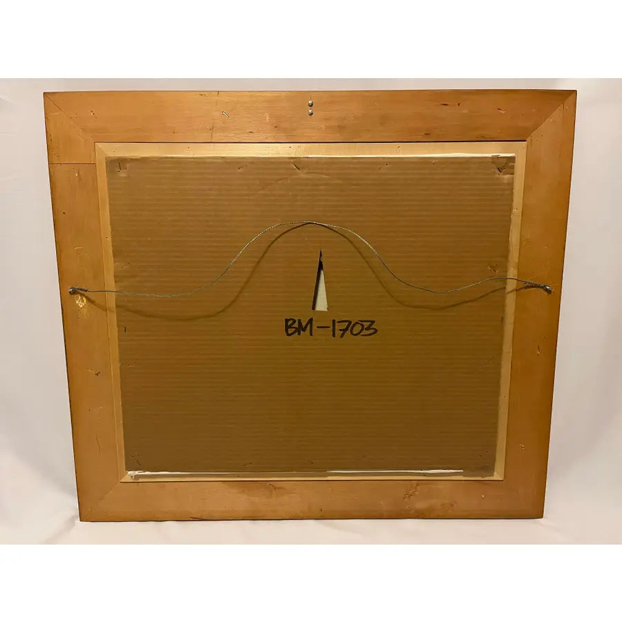 Ming Feng Framed Oil Painting on Canvas 32"- Village Landscape